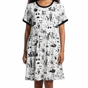 NWOT Nightmare Before Christmas Jack Skater Style Dress Size Medium